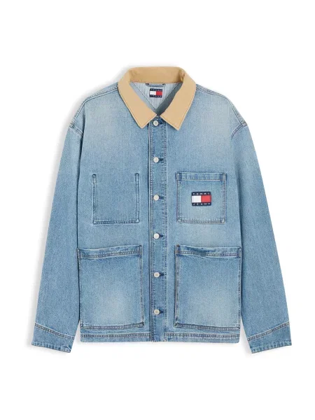 Tommy Jeans Átmeneti dzseki farmer kék
