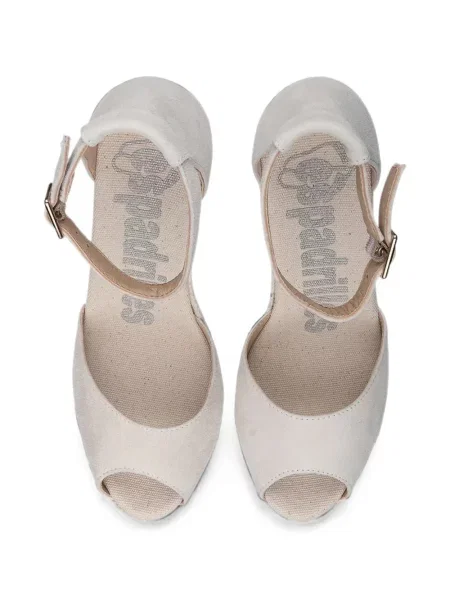 Sandale Espadrilles cu pană gri