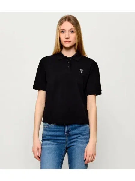 Tricou polo Guess Active negru