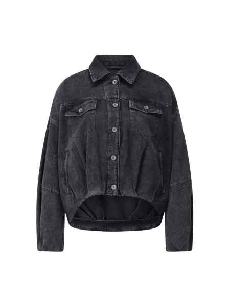 Drykorn Kurtka Jeansowa Oversize Blaxton schwarz