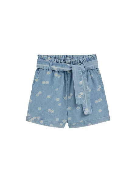WE Fashion Jeans albastru deschis / galben alb