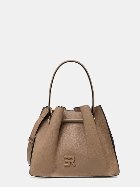 ERMANNO Firenze torebka z imitacji skóry beżowa