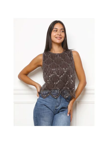 Top La Modeuse maro