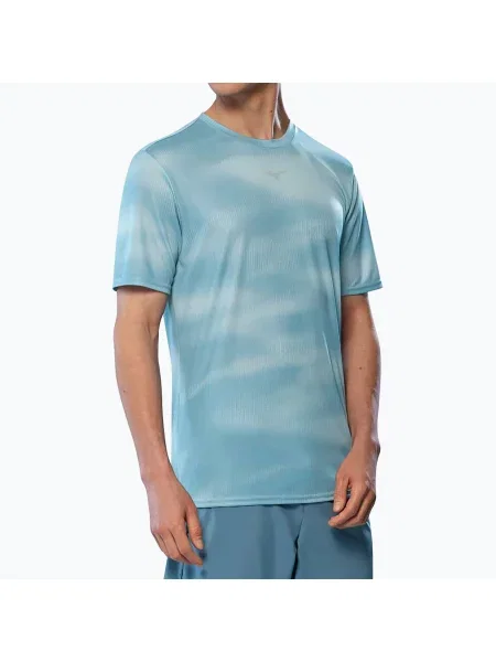Tricou de alergare pentru bărbați Mizuno Core Graphic Tee cloud albastru