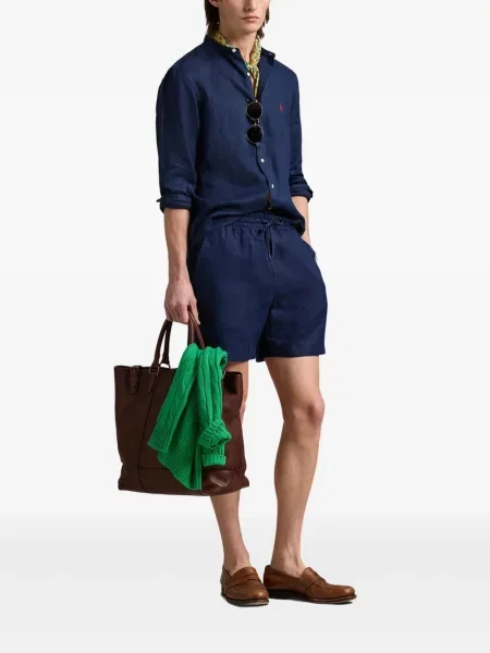 Șosete Polo Ralph Lauren de in cu dungi cu autograf negru
