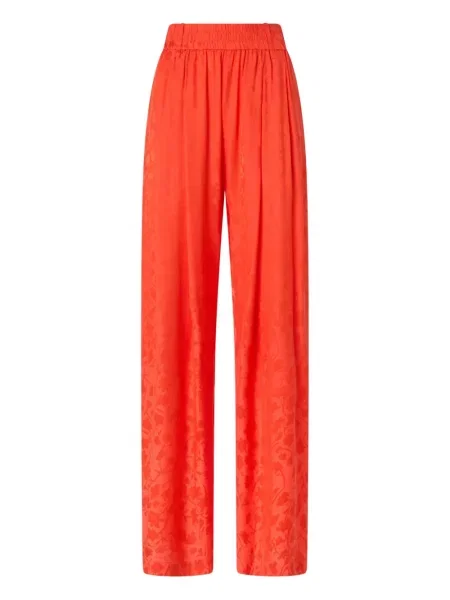 Pantaloni Pinko cu model floral portocaliu