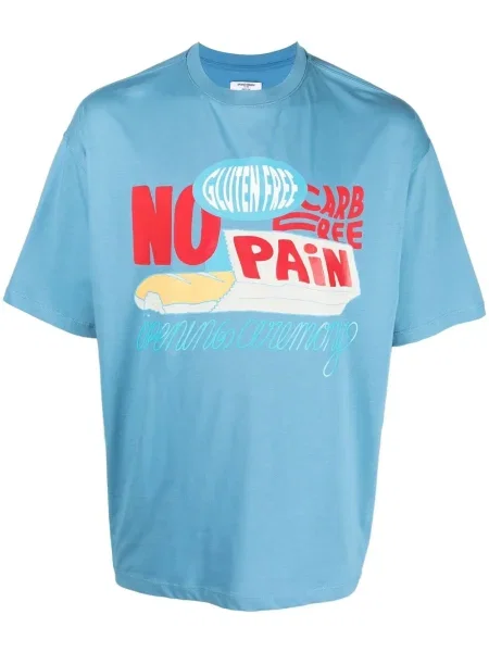 Tricou Opening Ceremony cu imagine cu decolteu rotund albastru