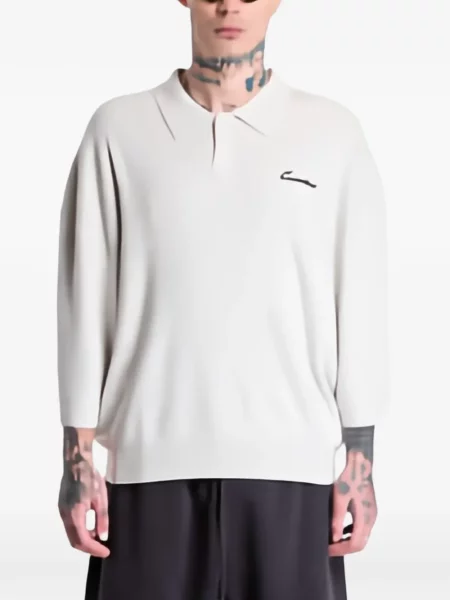 Tricou polo Fear Of God Essentials cu broderie