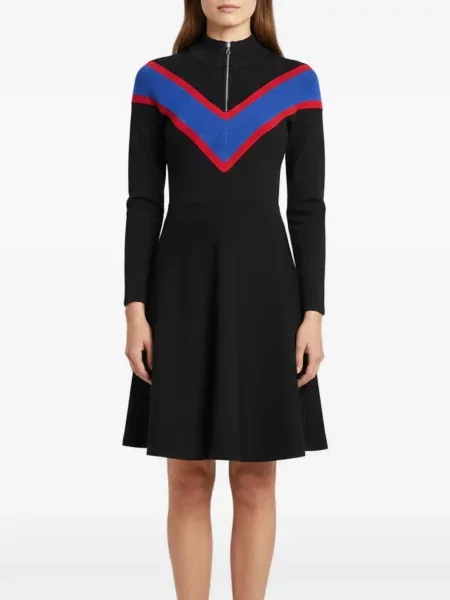 Rochie midi Sandro evazată negru