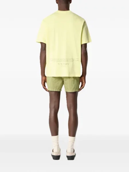 Tricou Stone Island cu strasuri galben