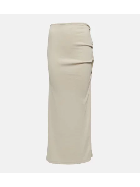 Fusta maxi Christopher Esber tricotate bej