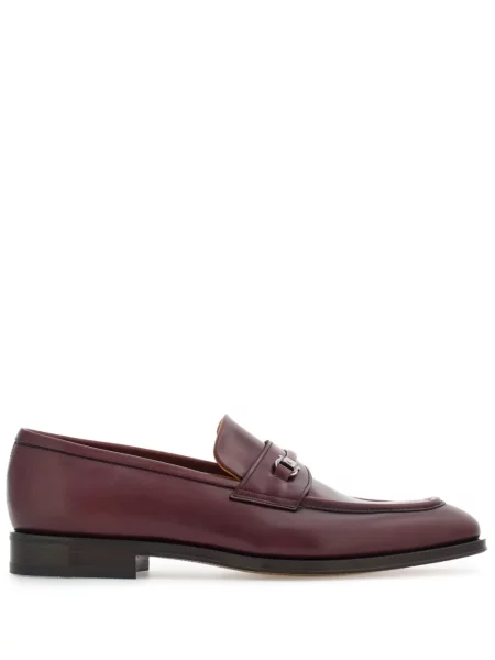 Pantofi loafer Ferragamo din piele roșu