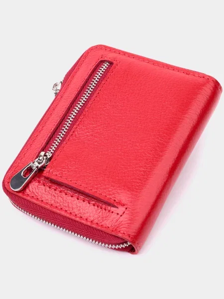 Кожаный кошелек St Leather Accessories красный