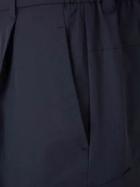 Pantaloni scurți cargo Herno plisate albastru