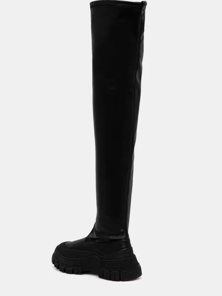 Weekend MaxMara Cizme lungi Ballata cu adaos de piele negru