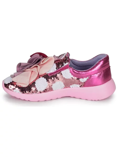Pantofi Irregular Choice cu volane roz
