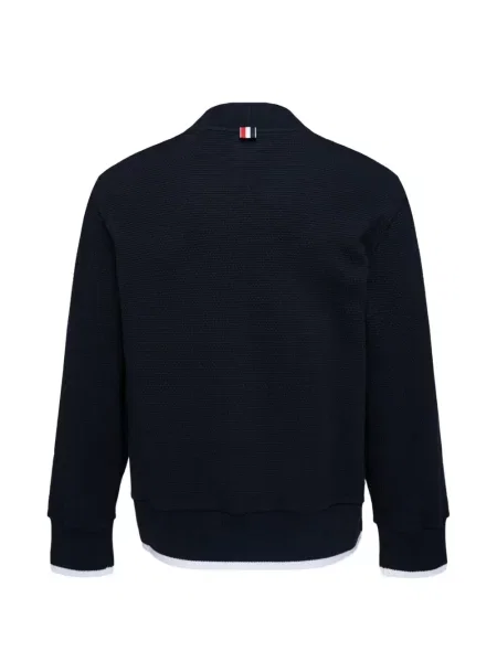 Chunky kardigan Thom Browne s výstřihem do v modrý
