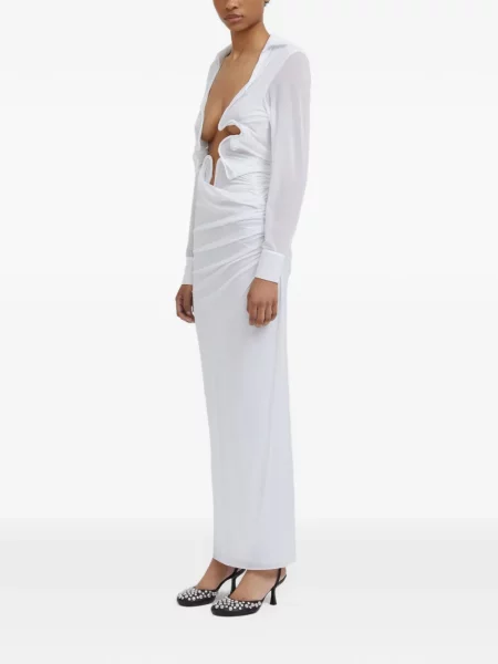 Rochie maxi Christopher Esber alb