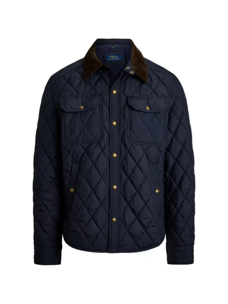 Mănuși Polo Ralph Lauren din piele de căprioară cu șireturi cu vârf închis albastru
