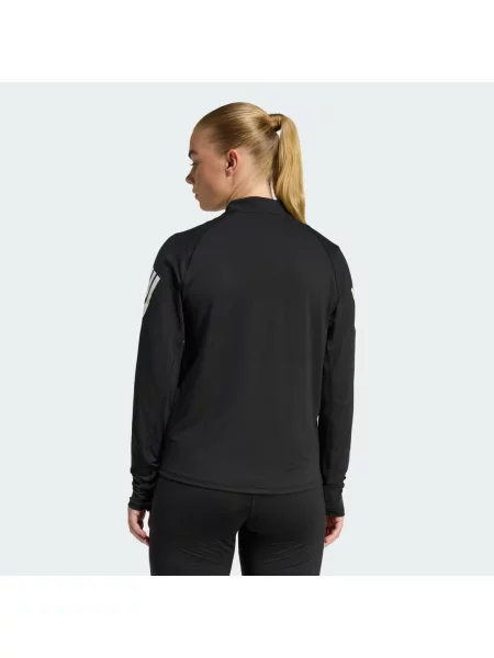 Wkładana przez głowę bluza Iconic Running z suwakiem do połowy długości czarna