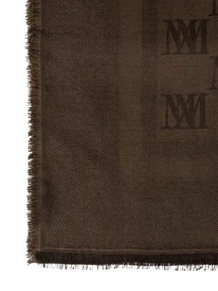 Fular Max Mara din jacard maro