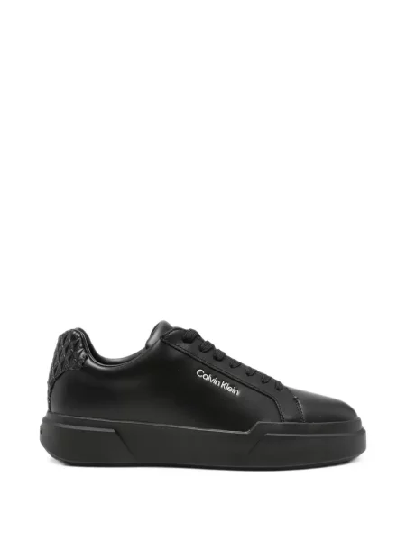 Matlasat sneakerși Calvin Klein din piele negru