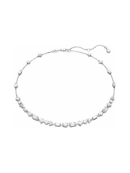 Naszyjnik Swarovski z dżetami szary