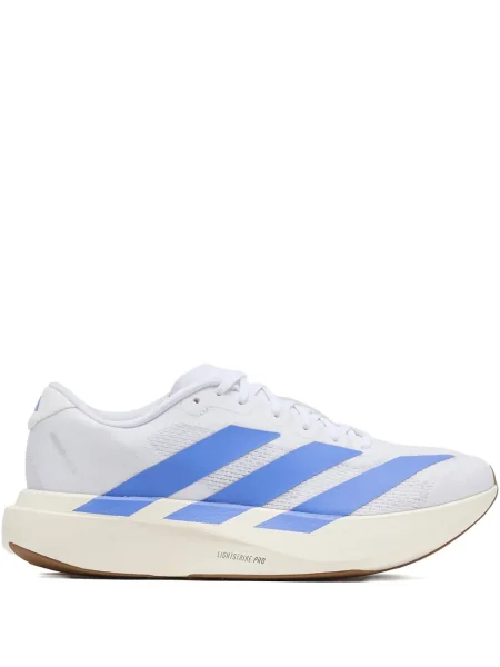 Кожени маратонки Adidas Adizero с перли бяло