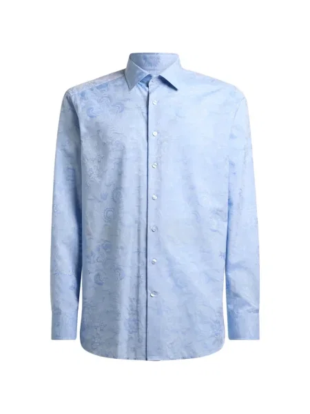 Риза Etro на цветя синьо