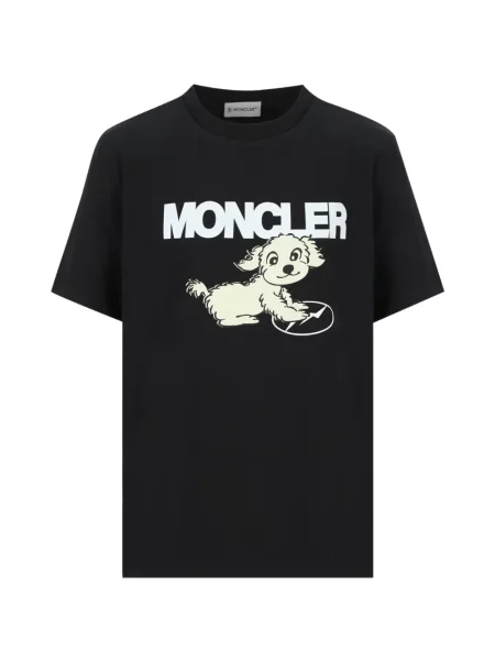 Koszulka dziecięca Moncler Enfant czarna