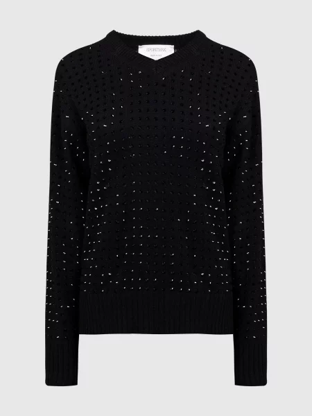 Пуловер Uta з кристалами Max Mara Sportmax чорний