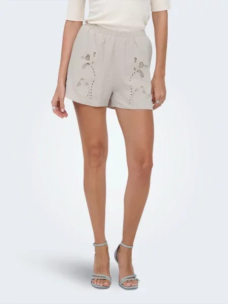 ONLY Pantaloni ONLEVALOU METTE piatră gri