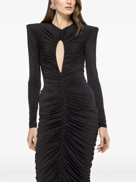 Rochie midi Nissa până la genunchi de costum negru
