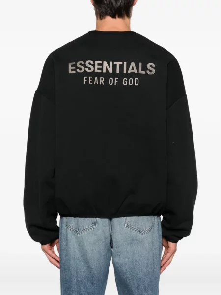 Hanorac Fear Of God Essentials cu imagine negru