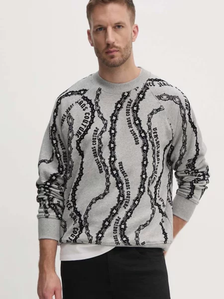 Versace Jeans Couture bluza wzorzysta szary