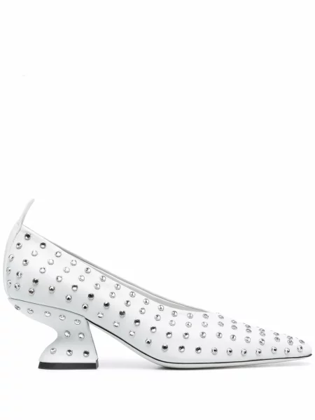 Stras pantofi cu toc Ferragamo albastru