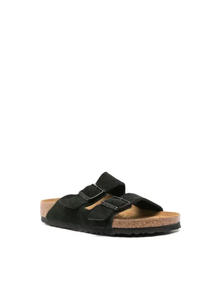 Klapki Birkenstock skórzane czarne