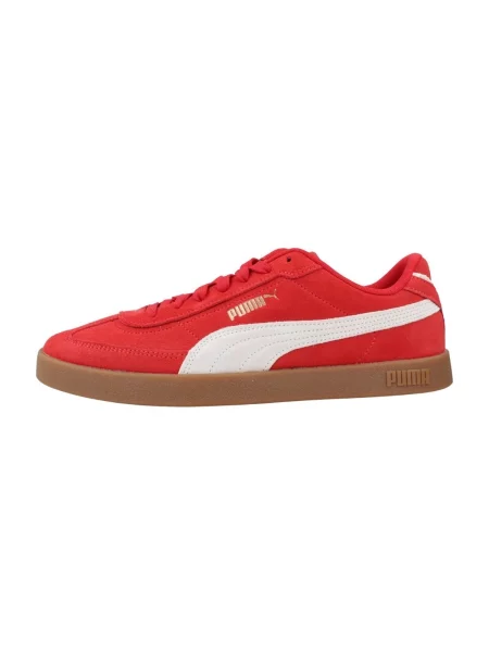 Sneakerși Puma Suede din piele de căprioară roșu