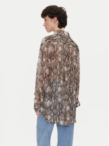 HUGO Srajca The Boyfriend Pisana Oversize