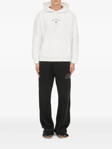 Hanorac cu glugă Mm6 Maison Margiela alb