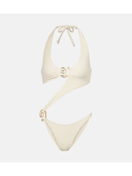 Costum de baie Same cu gât halter bej