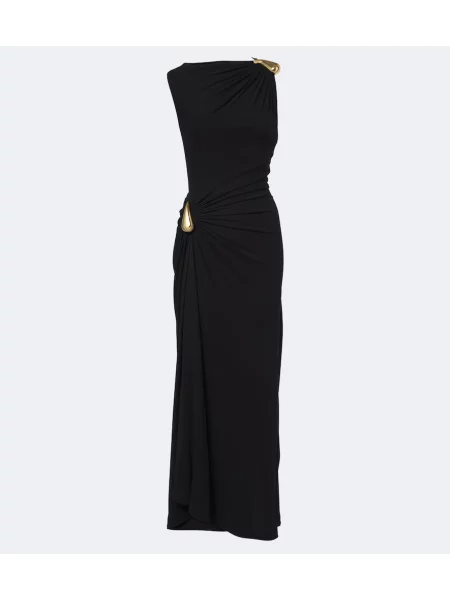Rochie maxi Bottega Veneta din jerseu negru