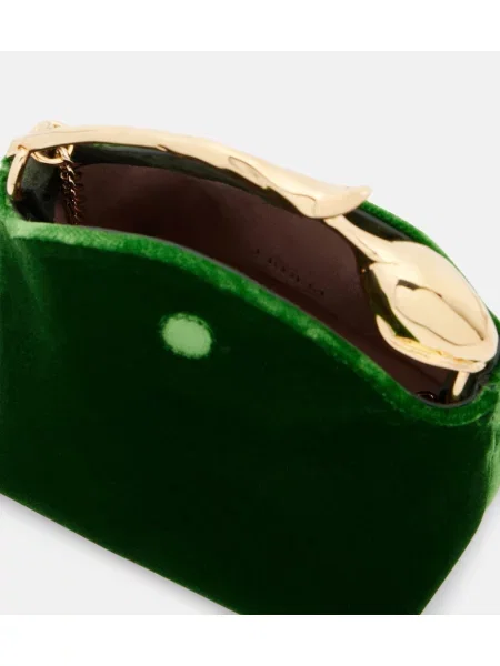 Top Erdem de catifea verde