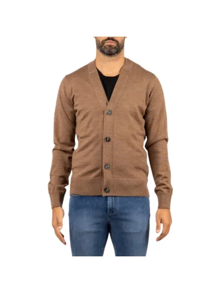 Kardigan Alpha Industries wełniany brązowy