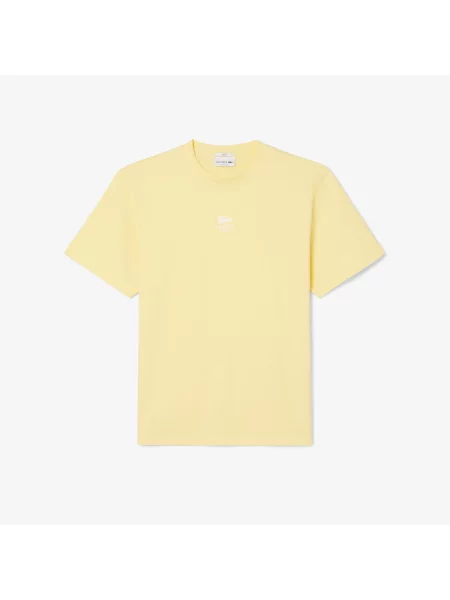 Классическая футболка Lacoste желтая