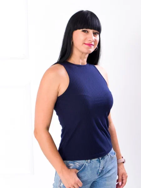 Носи своє Майка Віскоза/поліамід синій