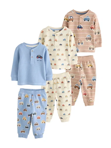 Next Pijamale Transport ecru / deschis / închis / maro cappuccino albastru