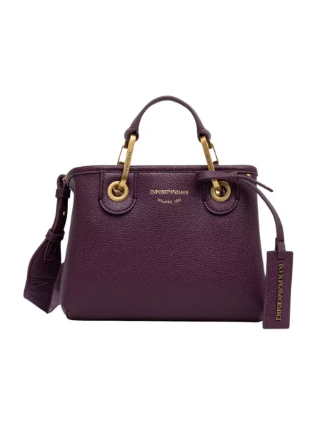 Emporio Armani torebka crossbody z imitacji skóry fioletowa