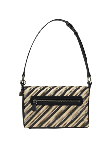 Geanta crossbody Guess cu dungi negru