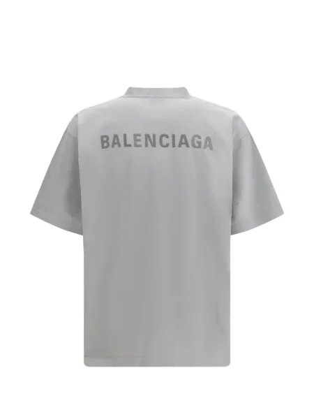 Tricou Balenciaga cu imagine gri